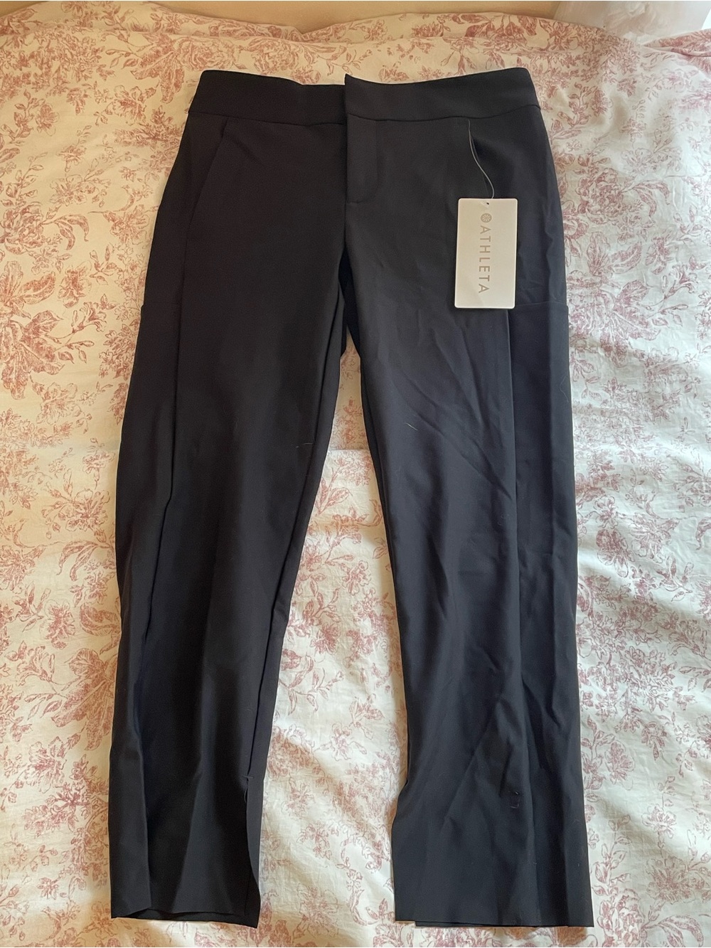 Athleta Black Straight-Leg Performance Pants